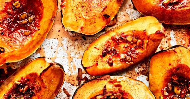 Blue Stallion Farm's roasted acorn squash