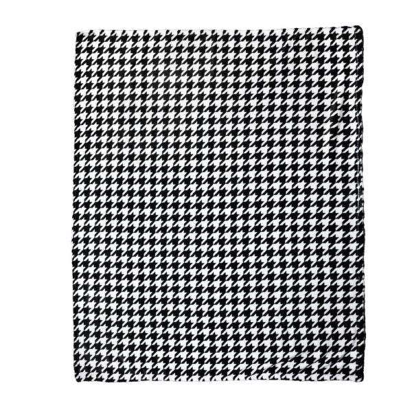 BLACK & WHITE HOUNDSTOOTH Throw Blanket