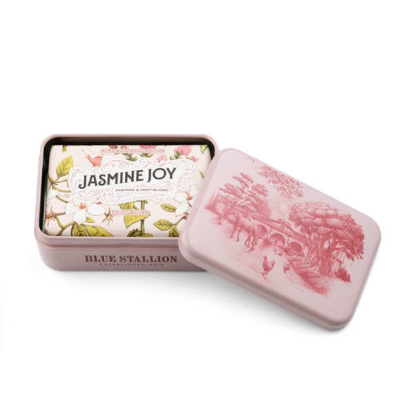 Bar Soap Travel Tin Box Pink