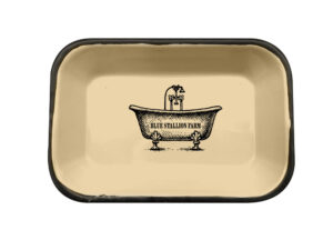 YELLOW Enamel Bar Soap Tray Caddy