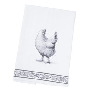 BLACK & WHITE GERTRUDE Tea Towel