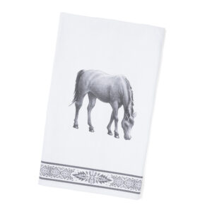 BLACK & WHITE ROCKY Tea Towel