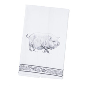 BLACK & WHITE EMILY Tea Towel