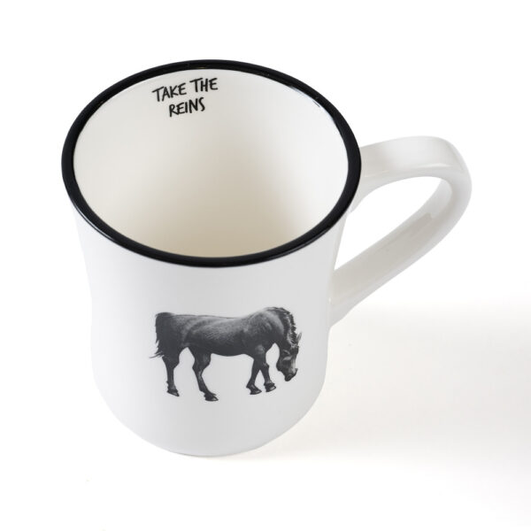 BLACK & WHITE ROCKY Mug