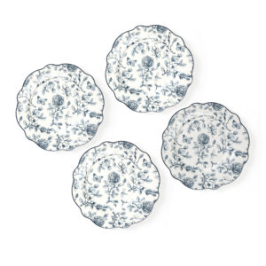 Salad Plates Set Of 4 Blue