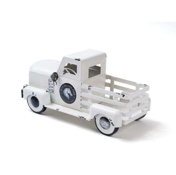 WHITE Antique Decorative Farm Truck