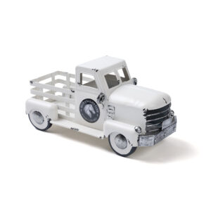 WHITE Antique Decorative Farm Truck