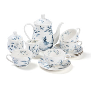 11-Piece Tea Set Blue