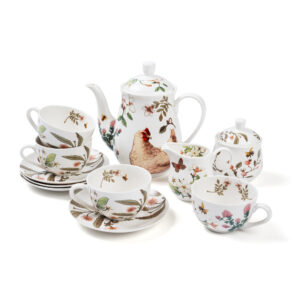 11-Piece Tea Set Multi-Colored