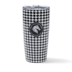 BLACK & WHITE HOUNDSTOOTH Tumbler