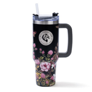 BLACK FLORAL BOUQUET Tumbler