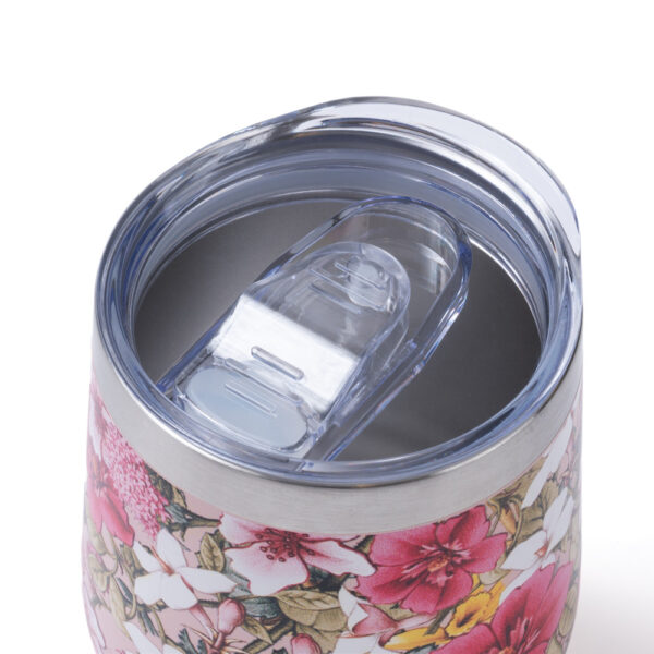 PINK FLORAL BOUQUET Wine Tumbler