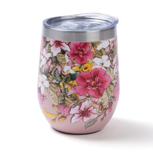 PINK FLORAL BOUQUET Wine Tumbler